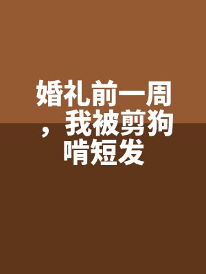 婚(hūn)禮前一周,我(wǒ)被剪狗啃短發